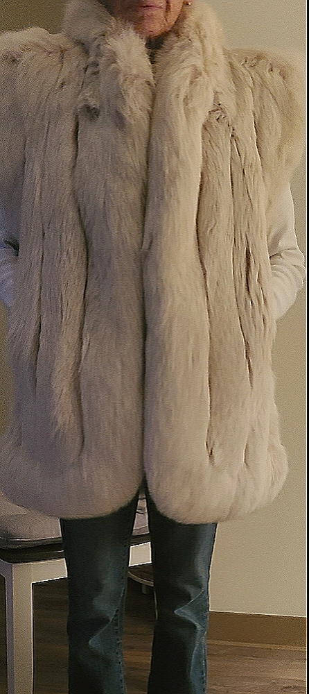 Womens fox fur vest